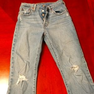 Levi's button fly 501 size 25 jeans and their new condition